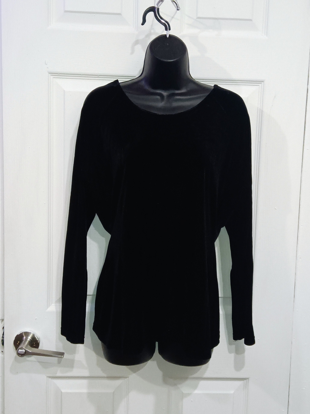 Classiques Entier Black Velvet Long Sleeve Top
